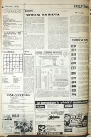 Página do jornal Unitário de agosto de 1971