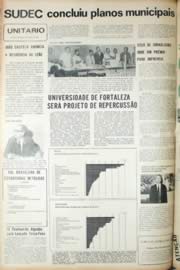 Página do jornal Unitário de agosto de 1971