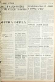 Página do jornal Unitário de agosto de 1971