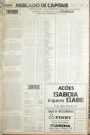 Página do jornal Unitário de agosto de 1971