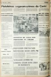 Página do jornal Unitário de agosto de 1971