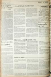 Página do jornal Unitário de agosto de 1971