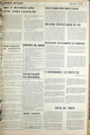 Página do jornal Unitário de agosto de 1971
