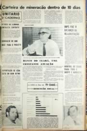 Página do jornal Unitário de agosto de 1971