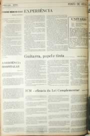Página do jornal Unitário de agosto de 1971