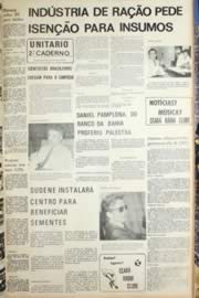 Página do jornal Unitário de agosto de 1971