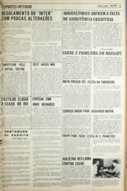 Página do jornal Unitário de agosto de 1971