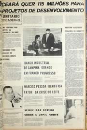 Página do jornal Unitário de agosto de 1971