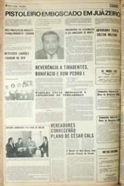 Página do jornal Unitário de agosto de 1971