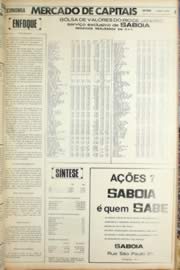 Página do jornal Unitário de agosto de 1971