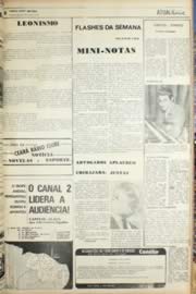 Página do jornal Unitário de agosto de 1971