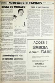 Página do jornal Unitário de agosto de 1971