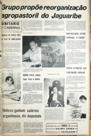 Página do jornal Unitário de setembro de 1971