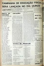 Página do jornal Unitário de setembro de 1971
