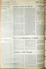 Página do jornal Unitário de setembro de 1971