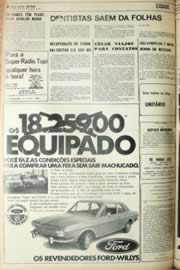Página do jornal Unitário de setembro de 1971