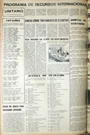 Página do jornal Unitário de setembro de 1971