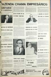 Página do jornal Unitário de setembro de 1971