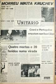 Página do jornal Unitário de setembro de 1971