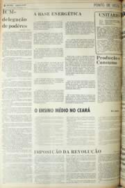 Página do jornal Unitário de setembro de 1971