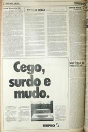 Página do jornal Unitário de setembro de 1971