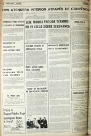 Página do jornal Unitário de setembro de 1971