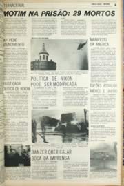 Página do jornal Unitário de setembro de 1971