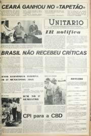 Página do jornal Unitário de setembro de 1971