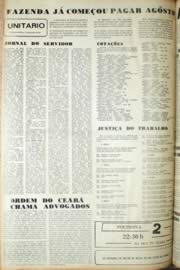 Página do jornal Unitário de setembro de 1971
