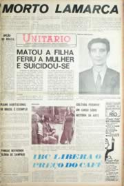 Página do jornal Unitário de setembro de 1971