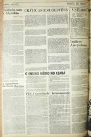Página do jornal Unitário de setembro de 1971