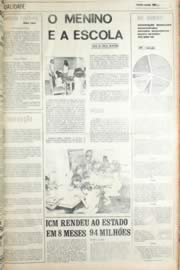 Página do jornal Unitário de setembro de 1971