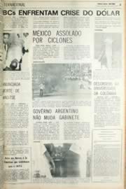 Página do jornal Unitário de setembro de 1971