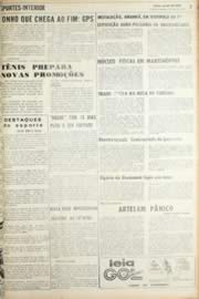 Página do jornal Unitário de setembro de 1971