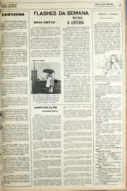 Página do jornal Unitário de setembro de 1971