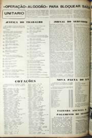 Página do jornal Unitário de setembro de 1971