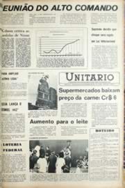 Página do jornal Unitário de setembro de 1971