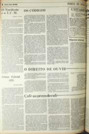 Página do jornal Unitário de setembro de 1971