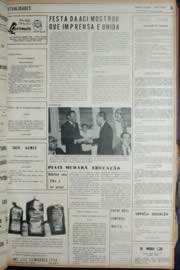 Página do jornal Unitário de janeiro de 1972