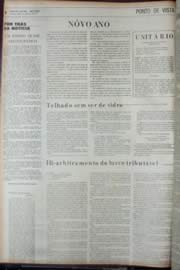 Página do jornal Unitário de janeiro de 1972