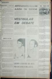 Página do jornal Unitário de janeiro de 1972