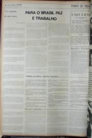 Página do jornal Unitário de janeiro de 1972