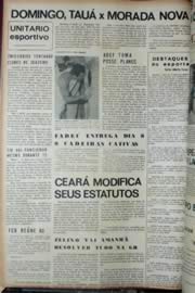 Página do jornal Unitário de janeiro de 1972