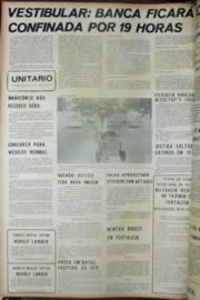 Página do jornal Unitário de janeiro de 1972