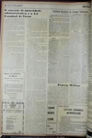 Página do jornal Unitário de janeiro de 1972