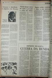 Página do jornal Unitário de janeiro de 1972