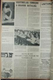 Página do jornal Unitário de janeiro de 1972