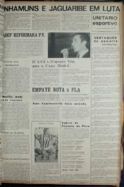 Página do jornal Unitário de janeiro de 1972