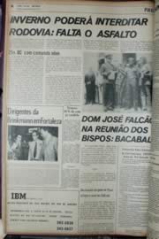 Página do jornal Unitário de janeiro de 1972