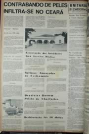 Página do jornal Unitário de janeiro de 1972